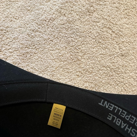 Vintage black straw fedora hat size large - Picture 5 of 5